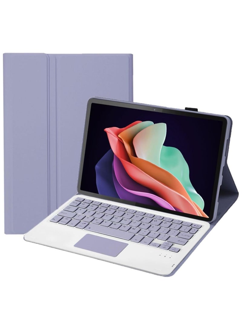 Arabic and English Touched Keyboard Case Compatible with Honor Pad X8a 11 inch 2024, Full Protection Detachable Tablet Keyboard Cover for Honor Pad X8a