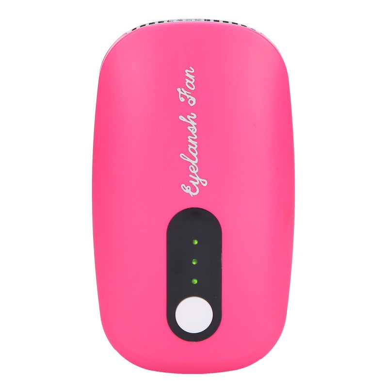 Eyelash Dryer Rose Red Compact Quiet Lash Dryer - USB Rechargeable Long Endurance Eyelash Extension Glue Dryer for Lash Artists - Image 2