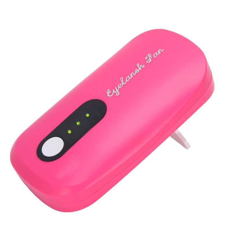 Eyelash Dryer Rose Red Compact Quiet Lash Dryer - USB Rechargeable Long Endurance Eyelash Extension Glue Dryer for Lash Artists - Image 4