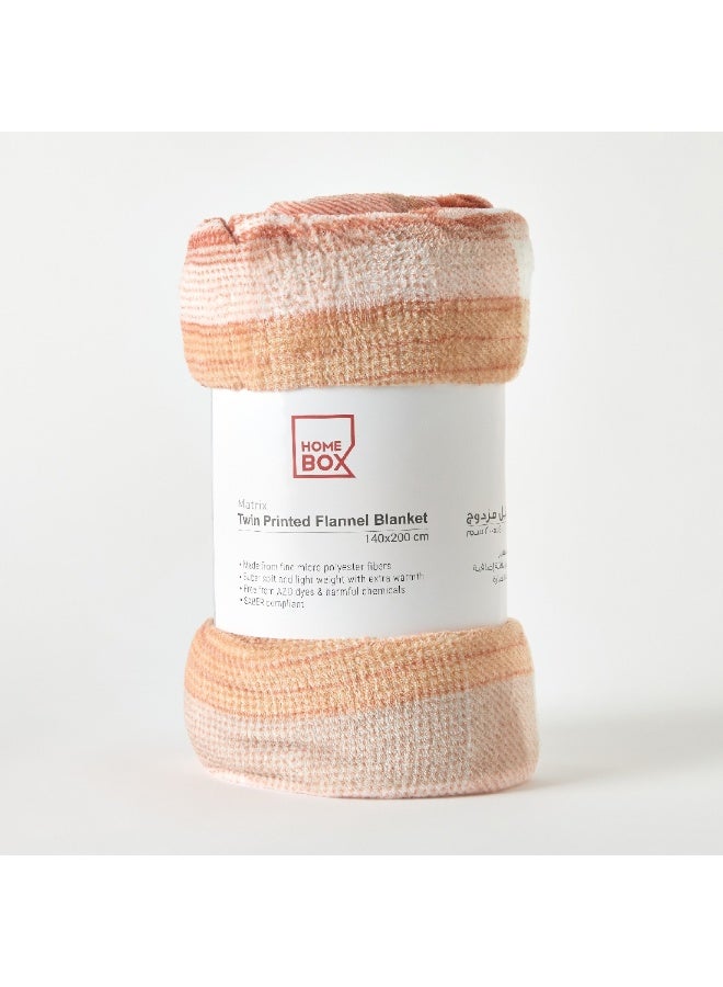 Home Box Matrix Seth Printed Flannel Twin Blanket 200 x 140 cm - Image 5