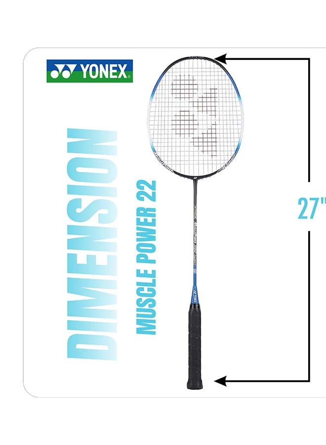 يونيكس مضرب تنس الريشة Yonex Muscle Power 22 Lite مزود بأوتار كاملة - إطار خفيف الوزن عالي الأداء بتقنية Muscle Power للتحكم والقوة واللعب الشامل - Image 4