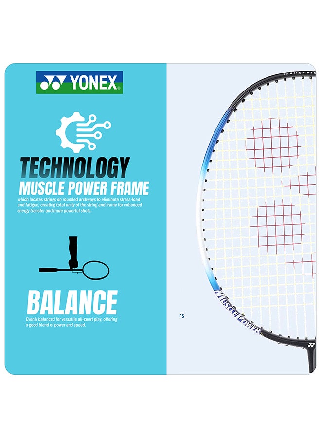 يونيكس مضرب تنس الريشة Yonex Muscle Power 22 Lite مزود بأوتار كاملة - إطار خفيف الوزن عالي الأداء بتقنية Muscle Power للتحكم والقوة واللعب الشامل - Image 2