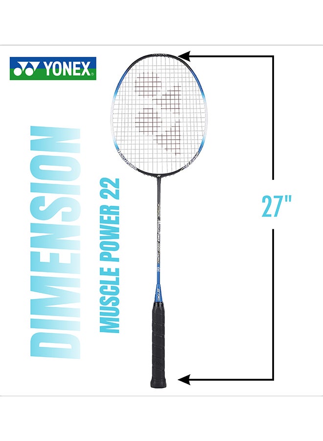 يونيكس مضرب تنس الريشة Yonex Muscle Power 22 Lite مزود بأوتار كاملة - إطار خفيف الوزن عالي الأداء بتقنية Muscle Power للتحكم والقوة واللعب الشامل - Image 4
