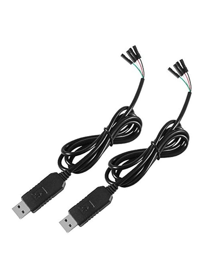 erorex - USB to TTL Serial Adapter 3.3V Debug Cable, USB to RS232 TTL Converter 4 Pin Female Socket Download Cable (PL2303HX Cable) - Image 1