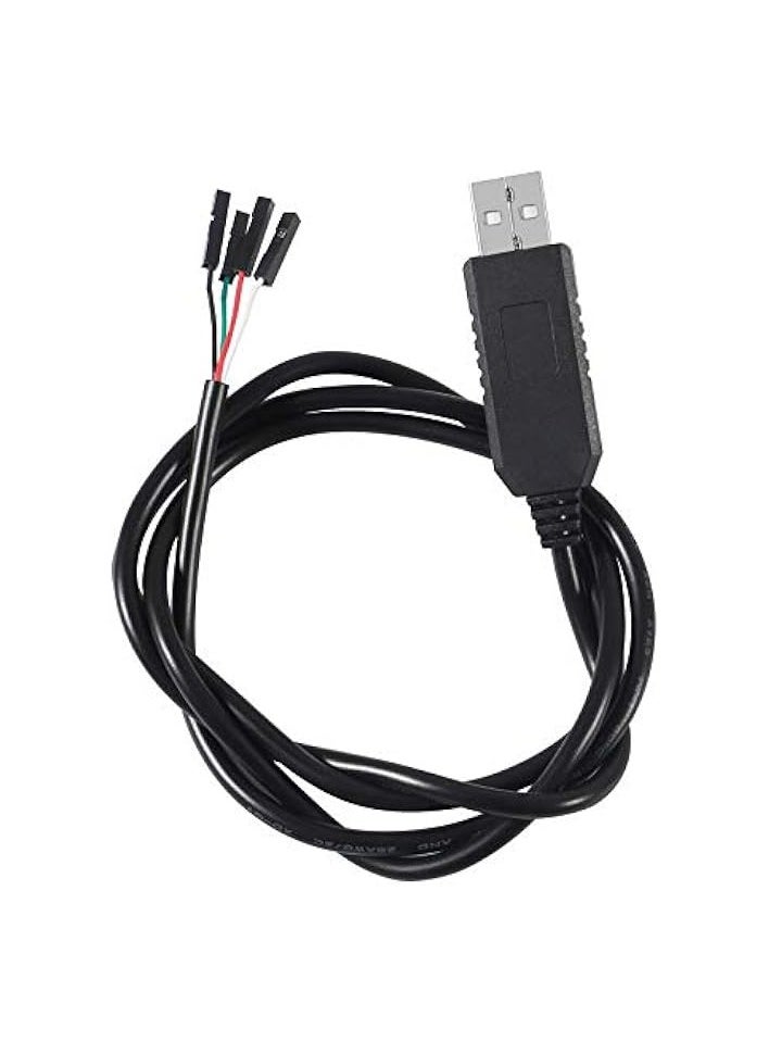 erorex - USB to TTL Serial Adapter 3.3V Debug Cable, USB to RS232 TTL Converter 4 Pin Female Socket Download Cable (PL2303HX Cable) - Image 1