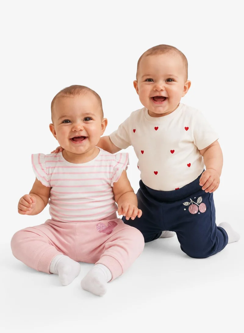 Name It  Kids 2-Pack Sweat Regular Fit Pants for Women | Best Price UAE
