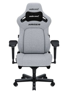 Anda Seat AndaSeat Kaiser 4 Series, XL, Linen Fabric, Ash Grey | AD12YDDC-XLL-20-G-CF  - Image 1