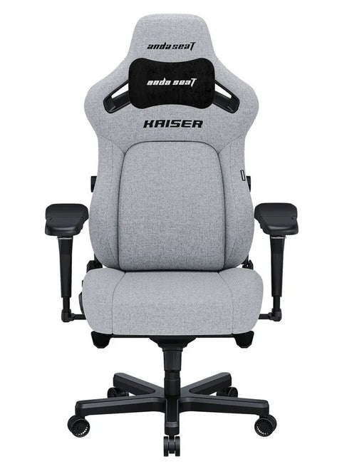 AndaSeat Kaiser 4 Series, XL, Linen Fabric, Ash Grey | AD12YDDC-XLL-20-G-CF