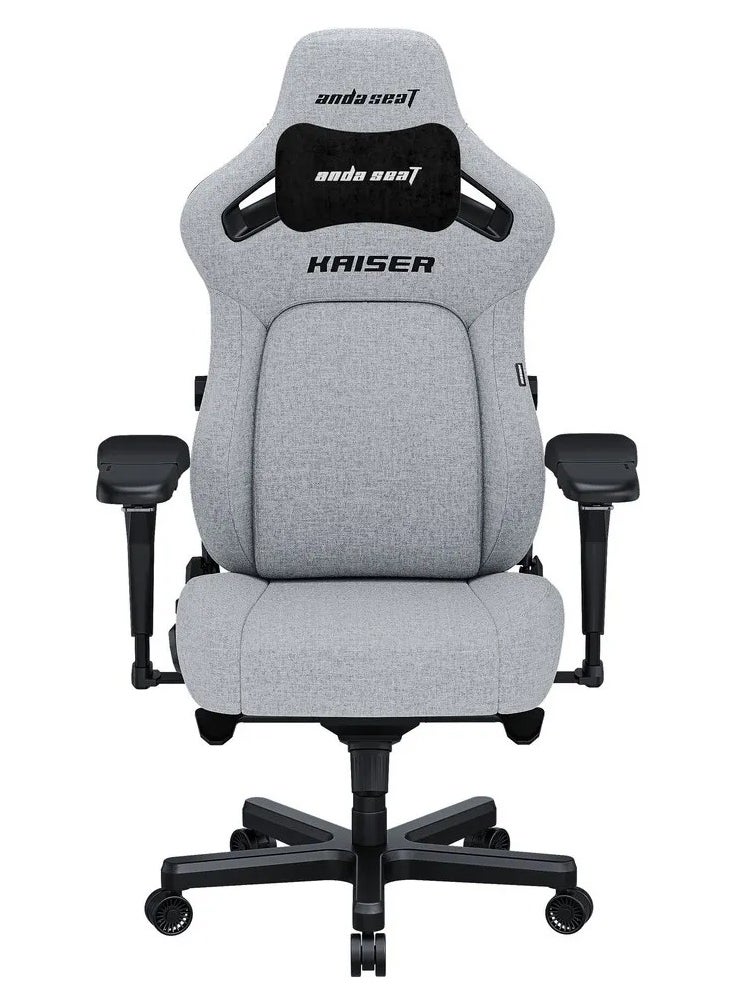 Anda Seat - AndaSeat Kaiser 4 Series, XL, Linen Fabric, Ash Grey | AD12YDDC-XLL-20-G-CF - Image 1
