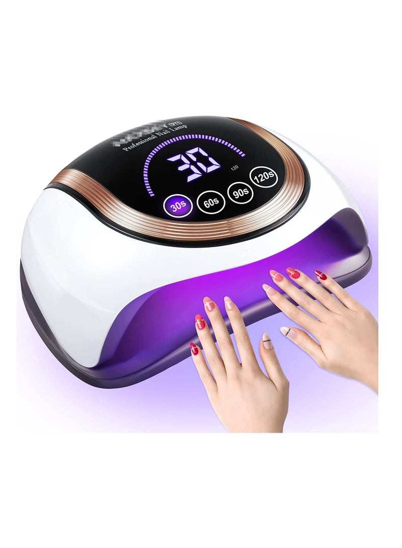 general 180W Professional UV LED Nail Lamp for Double Hands, with 57 Lamp Beads, Autor Sensor and 4 Timers LCD Display for Salon and Home Use - Image 2