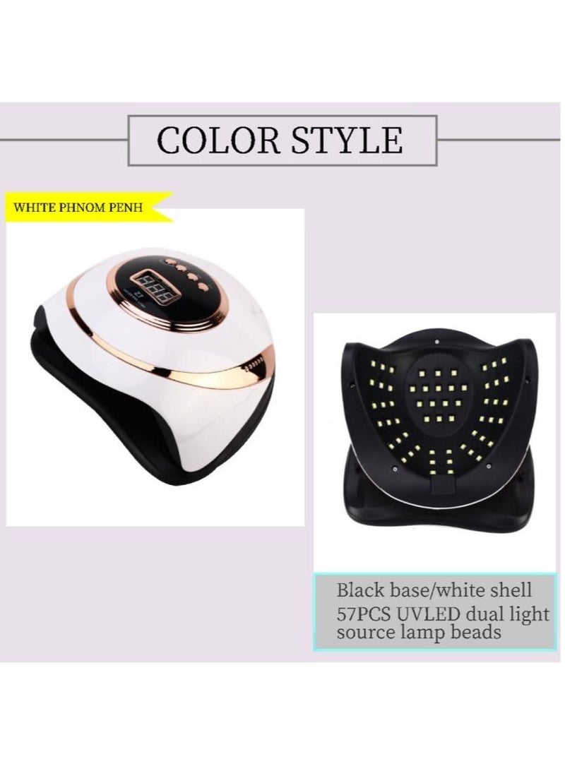 general 180W Professional UV LED Nail Lamp for Double Hands, with 57 Lamp Beads, Autor Sensor and 4 Timers LCD Display for Salon and Home Use - Image 5