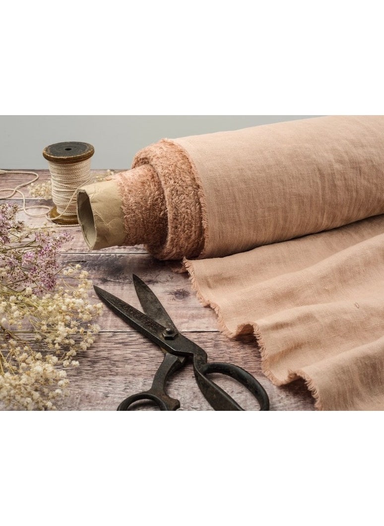JewelOnPalette 100% Cotton Fabric, 45" Wide Soft Material for Cut by The Yard for Dress, Blouse, Shirt, Craft and Embroidery - Beige  - Image 1