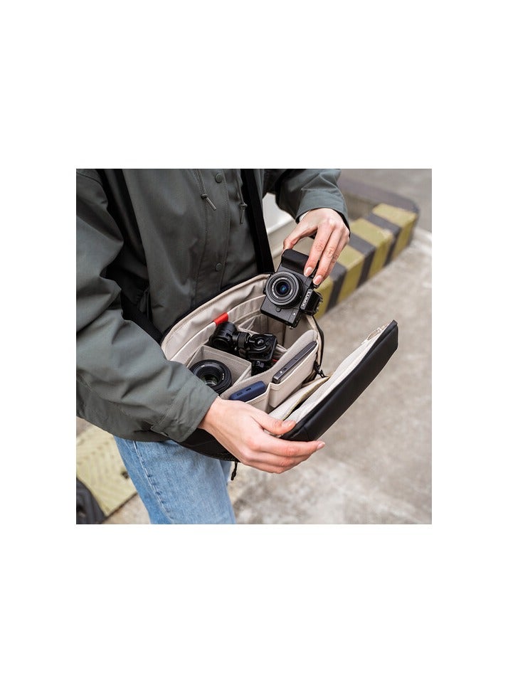 بجي تك حقيبة كتف Pgytech OneGo سعة 10 لتر باللون الأسود السج - Image 4