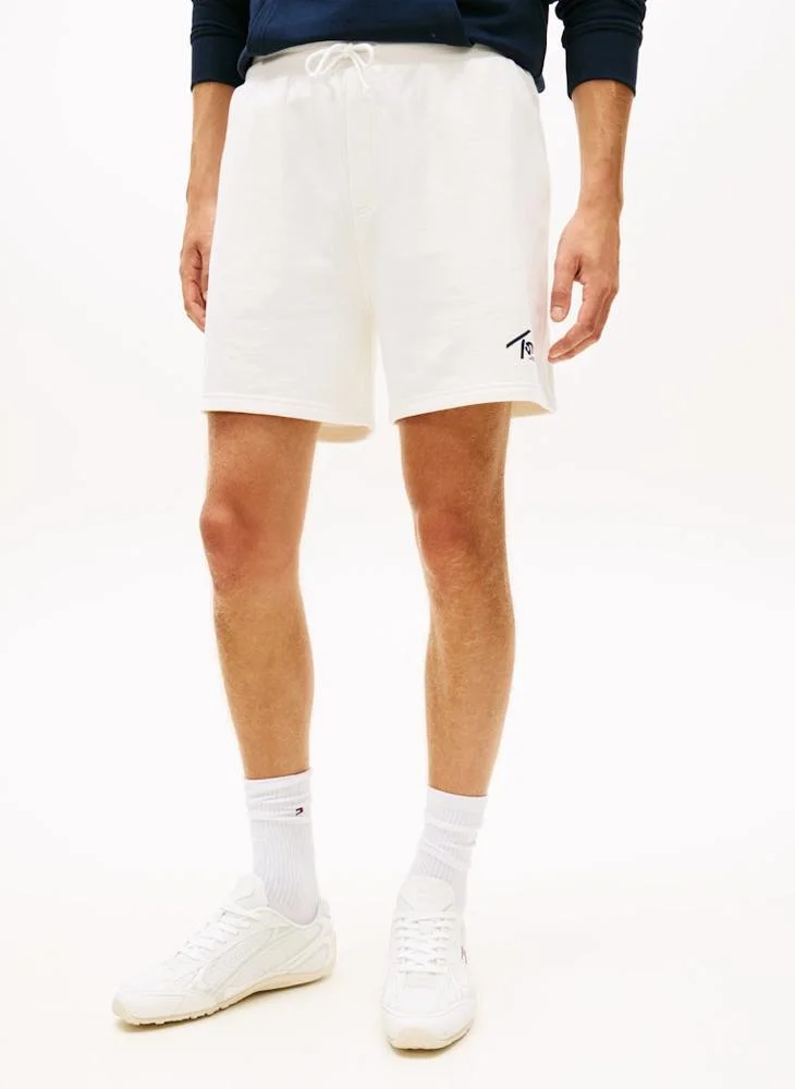 TOMMY JEANS Sueded Terry Signature Logo Sweat Shorts