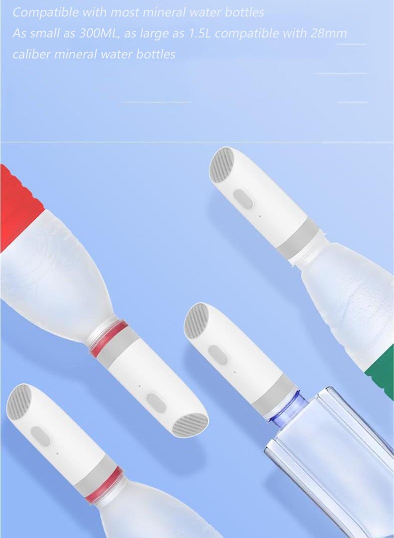 NIBEMINENT بيديه كهربائي محمول قابل لإعادة الشحن عبر USB مع 3 فوهات قابلة للتبديل، بيديه كهربائي صغير مع ضغط قابل للتعديل، مثالي للتخييم والرحلات الصحراوية والطائرات والقطارات والنظافة الشخصية  - Image 5