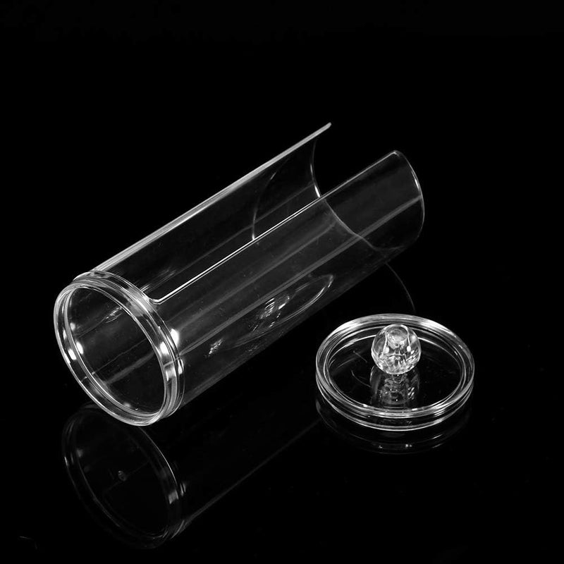 GLOGLOW Storage Box Box with Lid, Clear Makeup Cotton Pads Case Holder, Cosmetic Organizer, 7.9x2.8x3.1 Inch Acrylic Cotton Swab Nan - Image 4