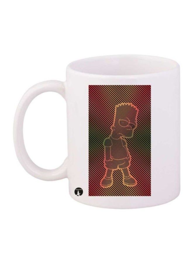 RKN The Simpsons Printed Mug White/Red/Green - Image 2