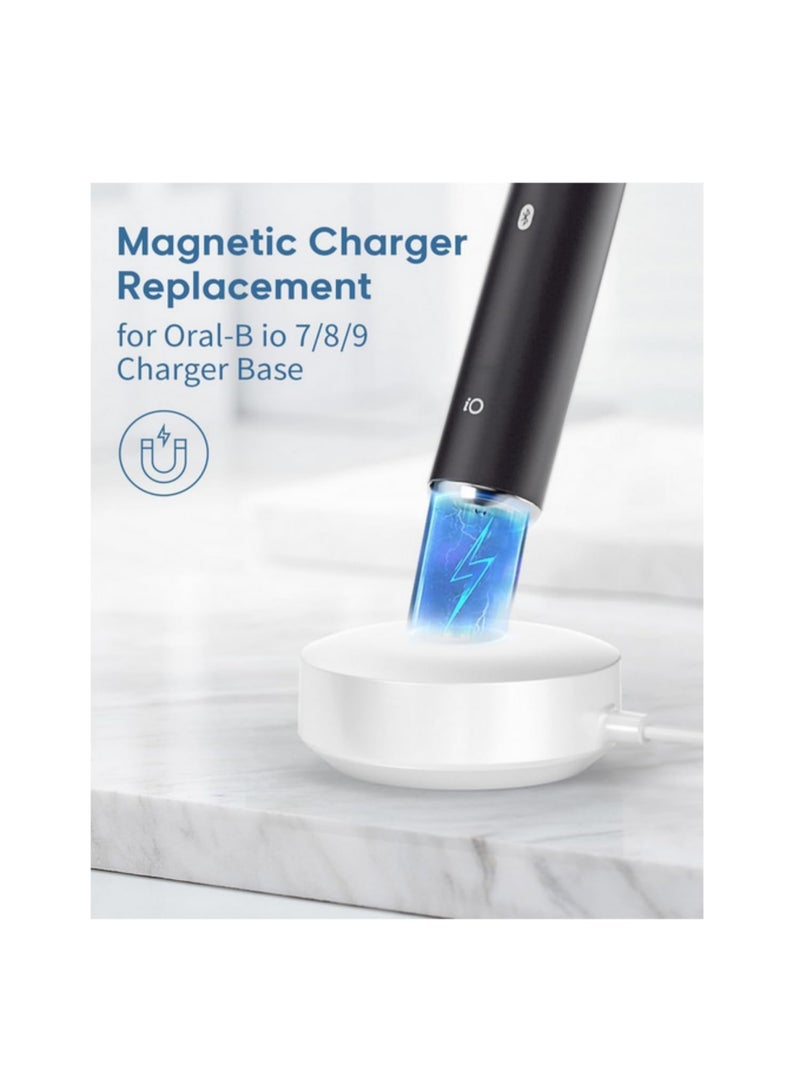 1PCS Magnetic Charger for Oral B iO 7/8/9Series Electric Toothbrush Charging Base Replacement for iO 3768 Model with UK Plug IPX7 Waterproof Rating Power Adapter - Image 4