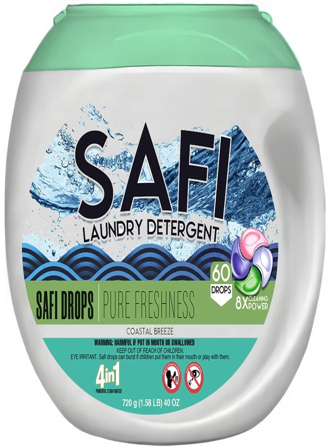 Safi Laundry Detergent Pods, 4 in 1, (w Fabric Softener), 60 Count - Image 2