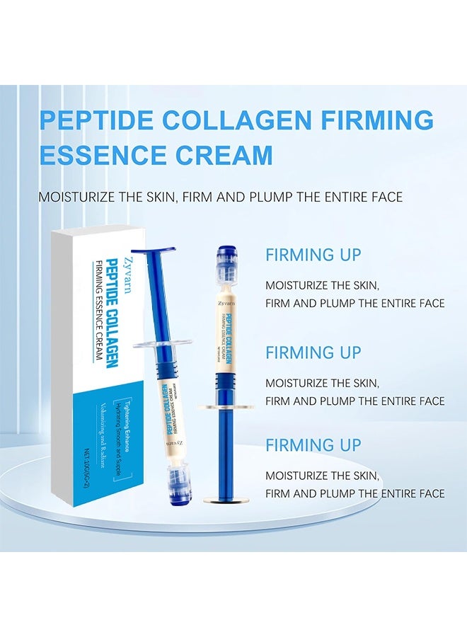 Zyvarn Peptide Collagen Firming Essence Cream, Polypeptide Collagen Elastic Essence Cream, Anti-Wrinkle Firmer Skin Moisturizer, Peptide Anti-Wrinkle Firming Cream With Micro Molecular Collagen For All Skin Types - Image 4