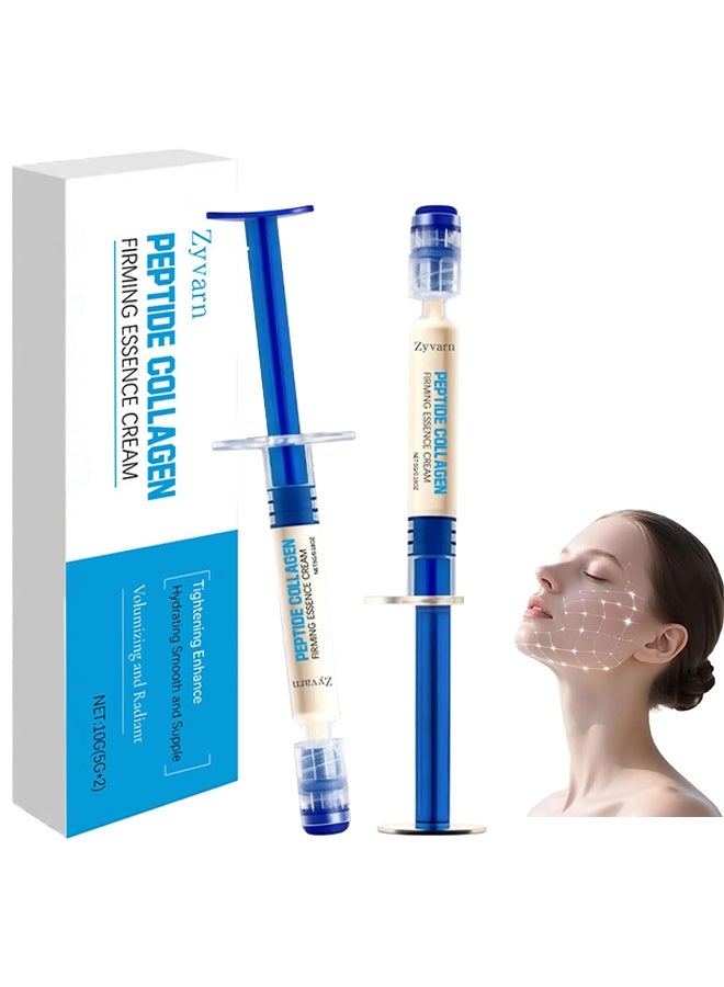 Zyvarn Peptide Collagen Firming Essence Cream, Polypeptide Collagen Elastic Essence Cream, Anti-Wrinkle Firmer Skin Moisturizer, Peptide Anti-Wrinkle Firming Cream With Micro Molecular Collagen For All Skin Types - Image 1