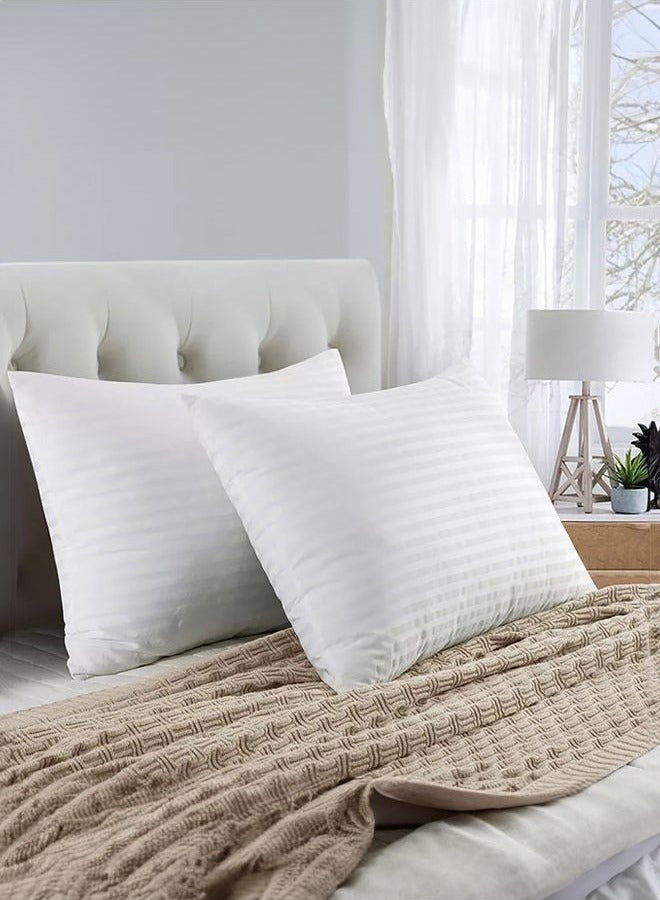 Set of 2-Pieces of Hotel Pillows for sleeping with Microfiber Filling, 75 × 50 cm  - Image 1