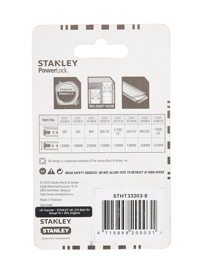 Stanly Stanley Tylon Short Tape Measure 3M/10' X 15Mm - Image 3