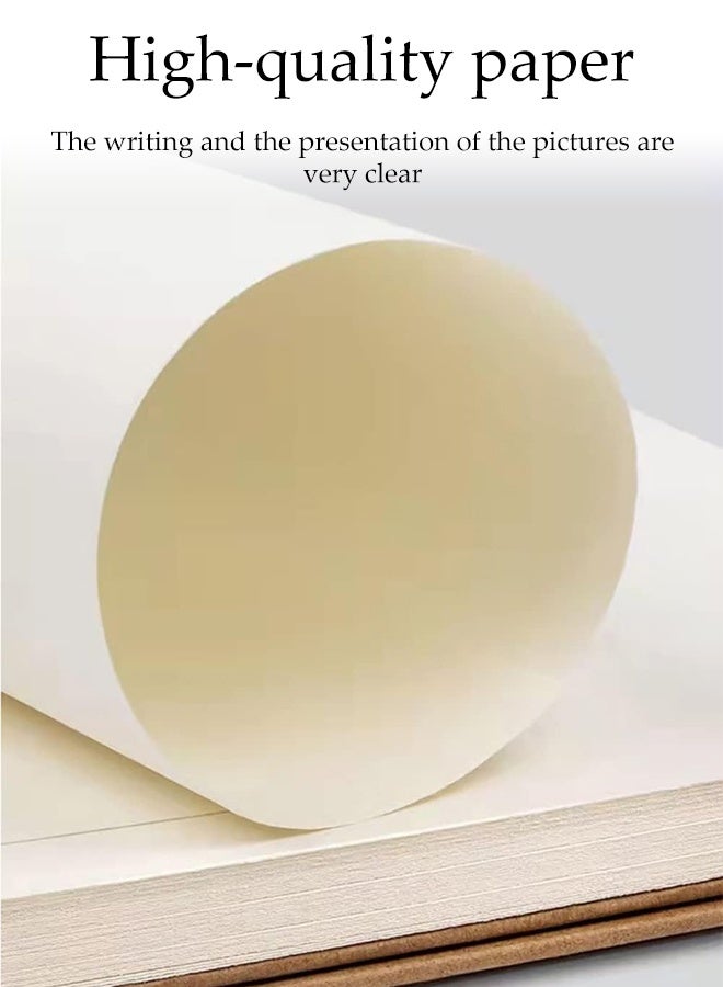 DUNISO دفتر ملاحظات حلزوني 2 قطعة، دفتر صفحات فارغة، منتج مكتبي للرسم/الكتابة، دفاتر ملاحظات لكتابة الملاحظات في المدرسة، المكتب، المنزل، 30 ورقة من الورق السميك (A4)  - Image 3