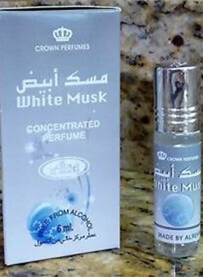 Al Rehab 6-Piece White Musk Concentrated Perfume Oil Without Alcohol 6ml - Image 2