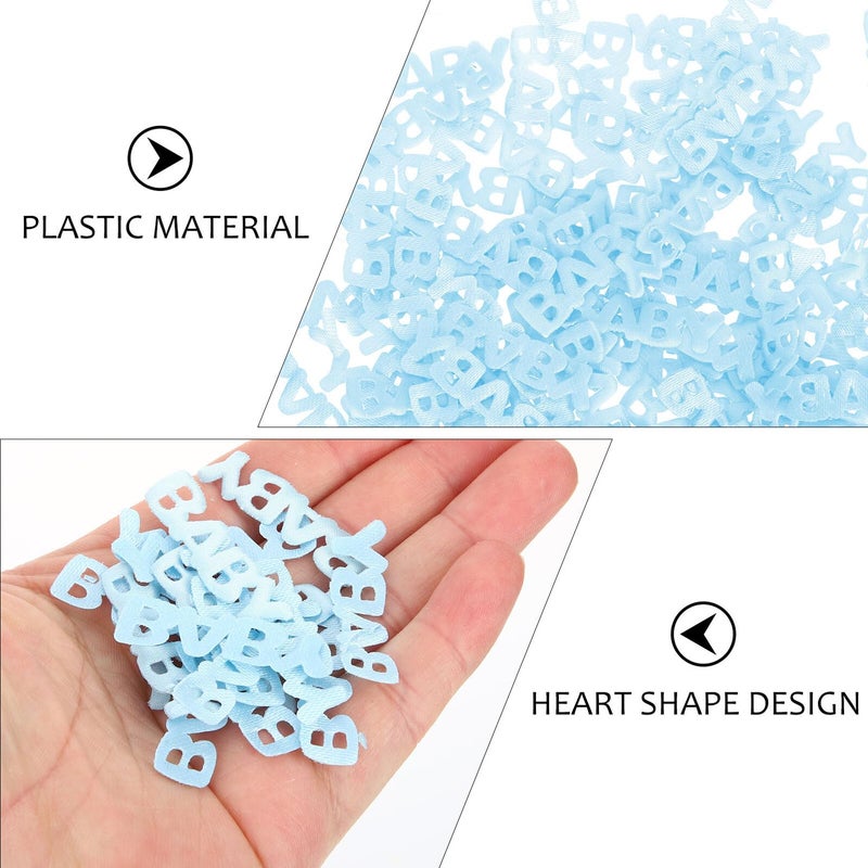 Blue Confetti Table Scatter 200 Pieces Baptism Shower Gender Reveal Birthday Party Decor - Image 4