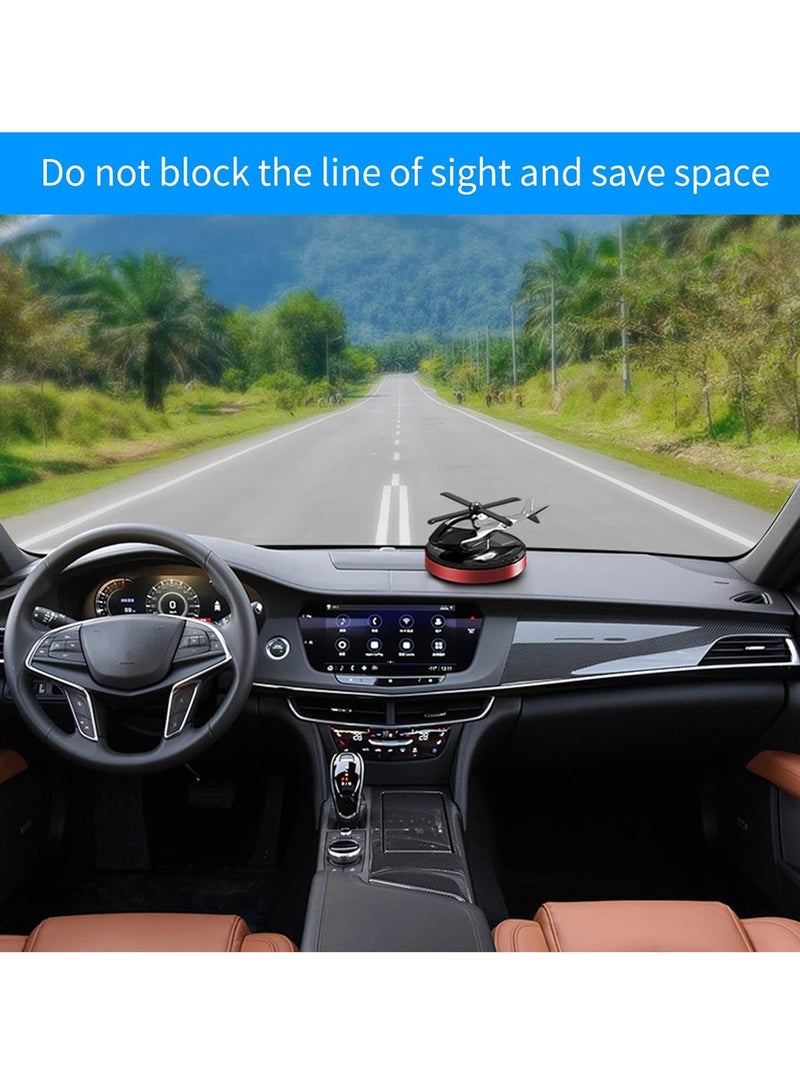 TIGER Helicopter Car Air Fresheners, Rotating Solar-Powered Airplane Car Perfume – Osmanthus & Vanilla Fragrance, Stylish Interior Decoration for Car, Home, Office - Image 5