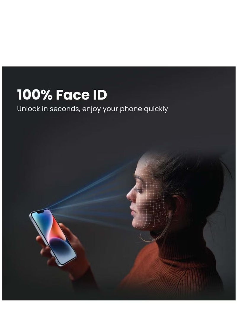 إيف واقي شاشة زجاجي مقوى 9H ممتاز لهاتف iphone 14 Pro max تغطية غير قابلة للكسر من الحافة إلى الحافة خالية من الفقاعات - Image 2