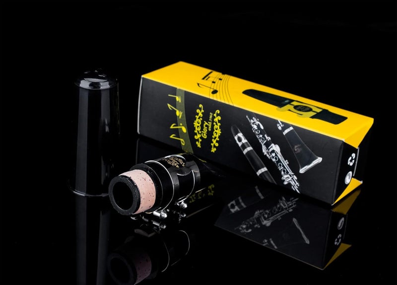 Glory Clarinet Mouthpiece Kit with Ligature,one reed and Plastic Cap,Black - Image 5