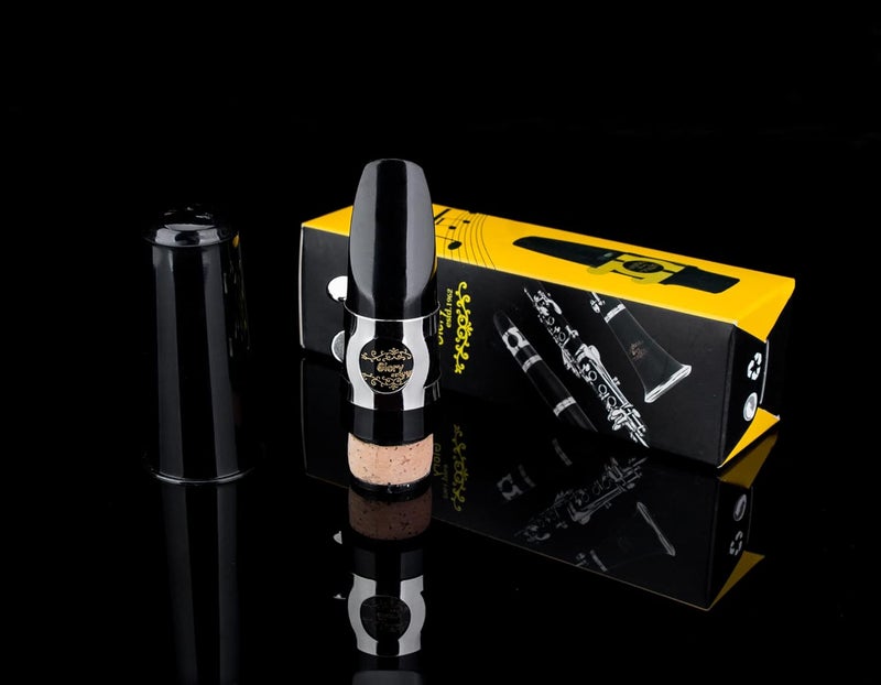 Glory Clarinet Mouthpiece Kit with Ligature,one reed and Plastic Cap,Black - Image 3