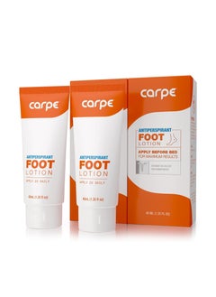 Carpe Carpe Antiperspirant Foot Lotion, A Dermatologist-Recommended Solution to Stop Sweaty, Smelly feet, Helps Prevent blisters, Great for hyperhidrosis (Pack of Two)  - Image 1
