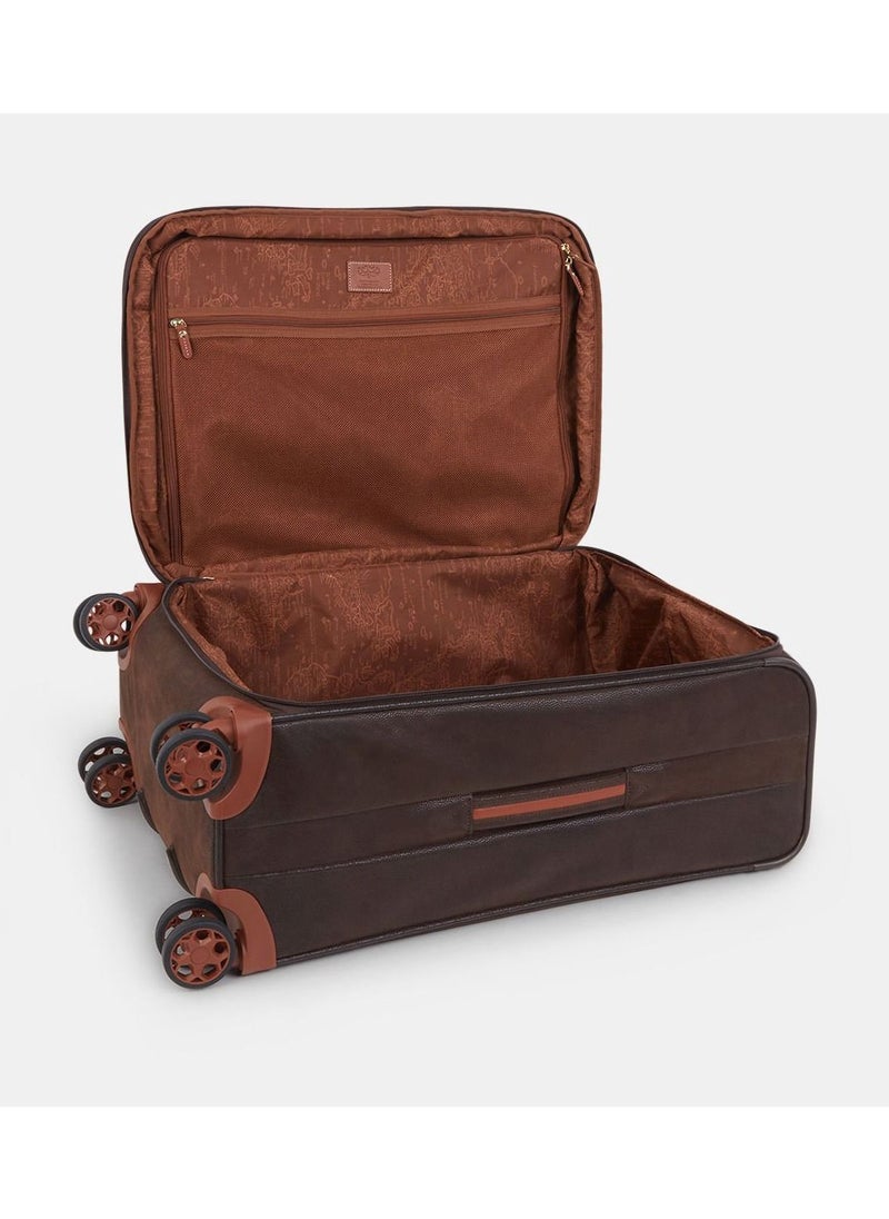 جامب New Uppsala Soft Expandable Suitcase Luggage Trolley 68cm Medium Chocolate  - Image 3