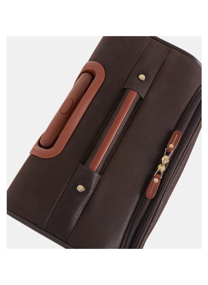 جامب New Uppsala Soft Expandable Suitcase Luggage Trolley 68cm Medium Chocolate  - Image 5