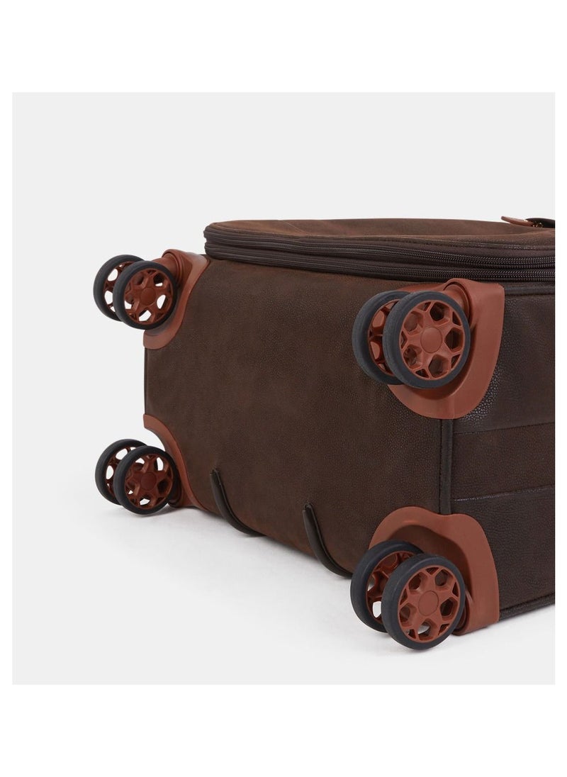 جامب New Uppsala Soft Expandable Suitcase Luggage Trolley 68cm Medium Chocolate  - Image 4