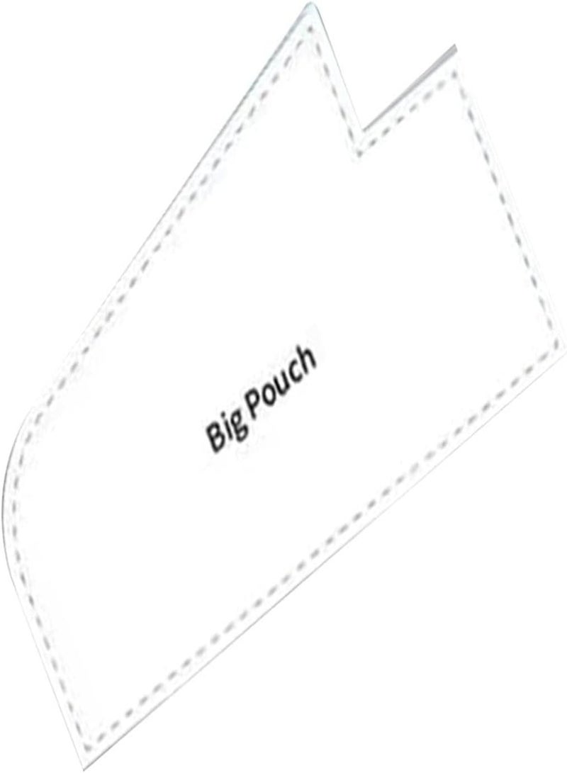 GGOOT Flying Geese Pouch Cutting Template Set,Flying Geese Pouch Cutting Template - Quilting Rulers and Templates, DIY Quilting Sewing Crafts Embroidery for Sewing - Image 5