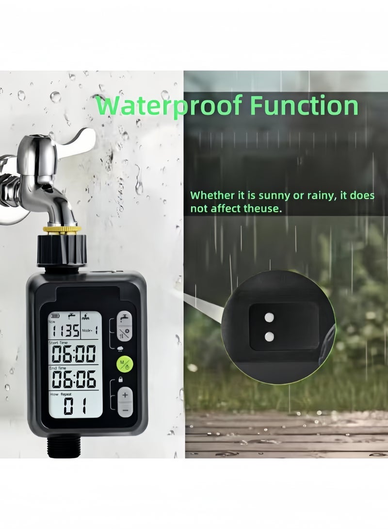 شاشة كبيرة توقيت الري الآلي أسود 420 جرام - Image 5