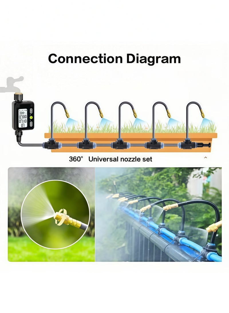 Large Screen Automatic Watering Timer Black 420grams - Image 2