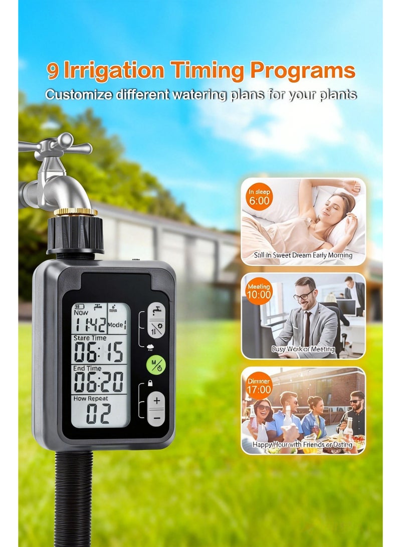 Large Screen Automatic Watering Timer Black 420grams - Image 4