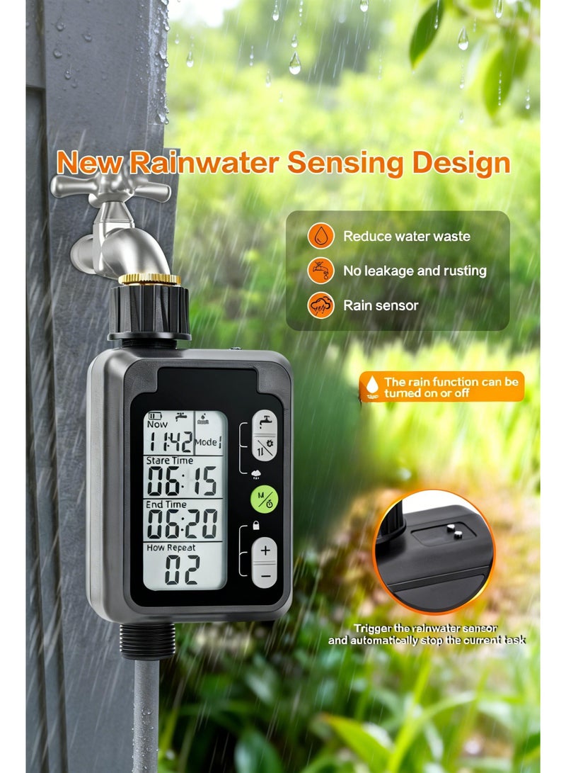 Large Screen Automatic Watering Timer Black 420grams - Image 5