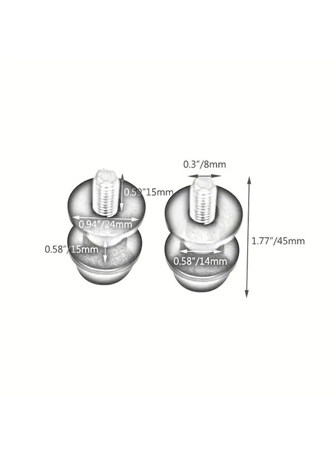 Blue CNC Spool Screw Rocker Slider Bracket 1 Pair For Motorcycle - Image 2
