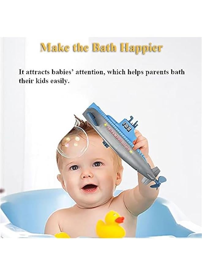 Windup Submarine Bath Toy Clockwork boat Floating Toy SUB Tub Toy Swimming Bathtub Toy Water Toy Fish Tank Toy Submarine Model Toy for Boys and Girls - Image 4