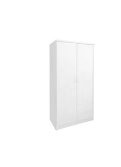 Galaxy Design Galaxy Design 2 Door Wooden Wardrobe Cabinet / Cupboard Engineered Wood Perfect Modern Stylish Heavy Duty, GDF-622 White  - Image 3