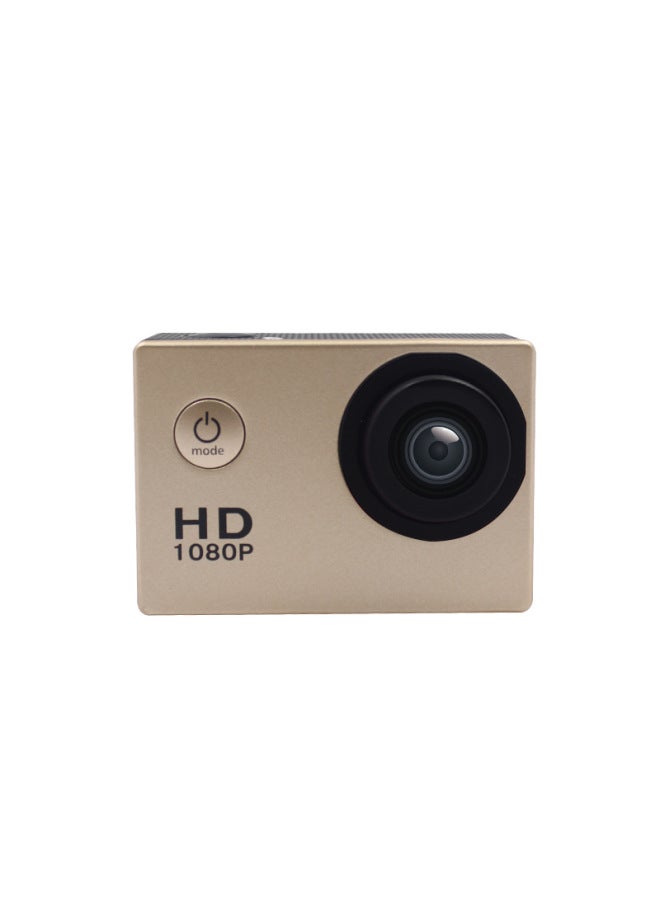 Generic Mini Sports Camera HD Waterproof Diving Recorder Underwater Outdoor Sports Camera-Color:Pop-up Gold  - Image 1
