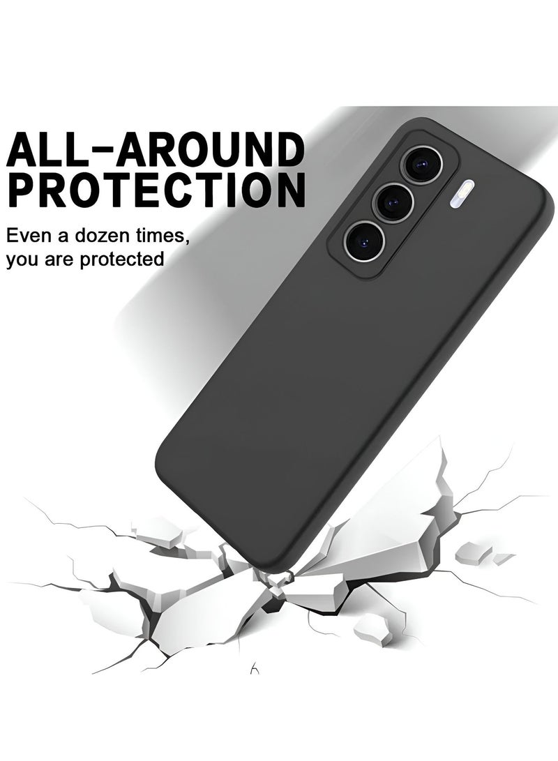 Wtech itel Power 70 4G 2025 Premium Soft Liquid Silicone Case Cover (MCRPSN) - Black - Image 3