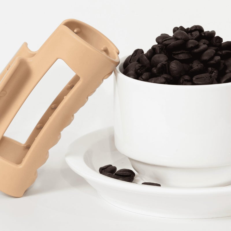 Mello The Original Mello Hair Claw Clip Squishy Claw Clip Made in Korea Patent Pending 30021976 (Brown, Medium) - Image 4