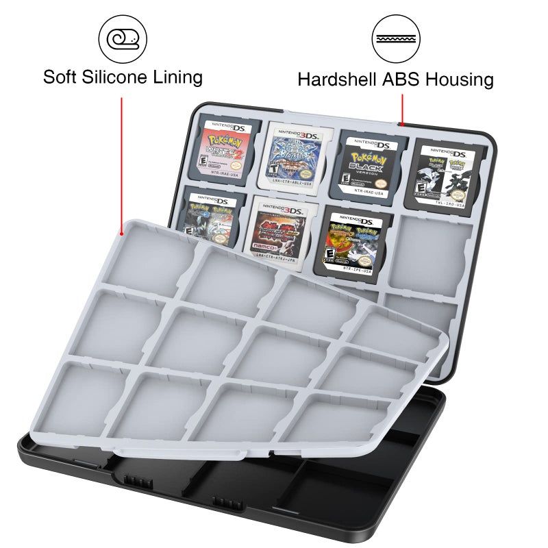 HEIYING Game Card Case for Nintendo 3DS 3DSXL 2DS 2DSXL DS DSi,Portable 3DS 2DS DS Game Cartridge Holder Storage with 24 Card Slots - Image 4